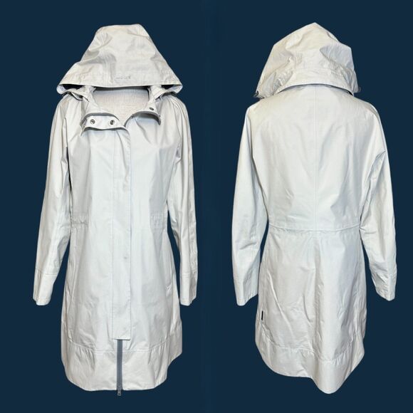 Herno Laminar GORE-TEX Paclite A-Line Hooded Waterproof Jacket M 8 RARE - Picture 7 of 16